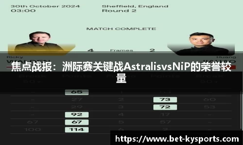 焦点战报：洲际赛关键战AstralisvsNiP的荣誉较量